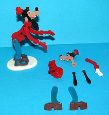 Vintage Marx Disney Goofy Snap-together Plastic Toy w/Stand extra body parts.