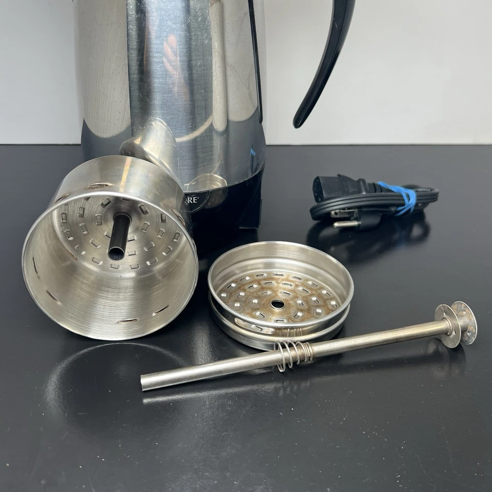 Coador de café elétrico Farberware FCP280 aço inoxidável testado automaticamente - Imagem 3 de 4