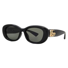 Gucci Grey Oval Ladies Sunglasses GG1829SK 001 53 GG1829SK 001 53