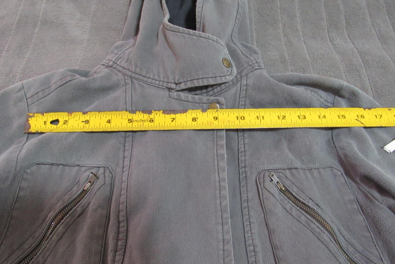 System Action Jacket Womens Medium Gray Hooded Pa… - image 4