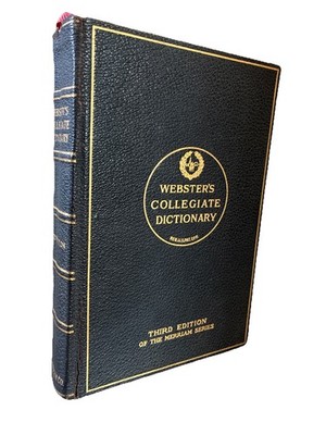 Webster's Collegiate Dictionary 1927 Third Edition Merriam Thin Paper