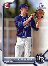 2022 Bowman Draft #BD-81 Ryan Cermak Tampa Bay Rays 1st Bowman