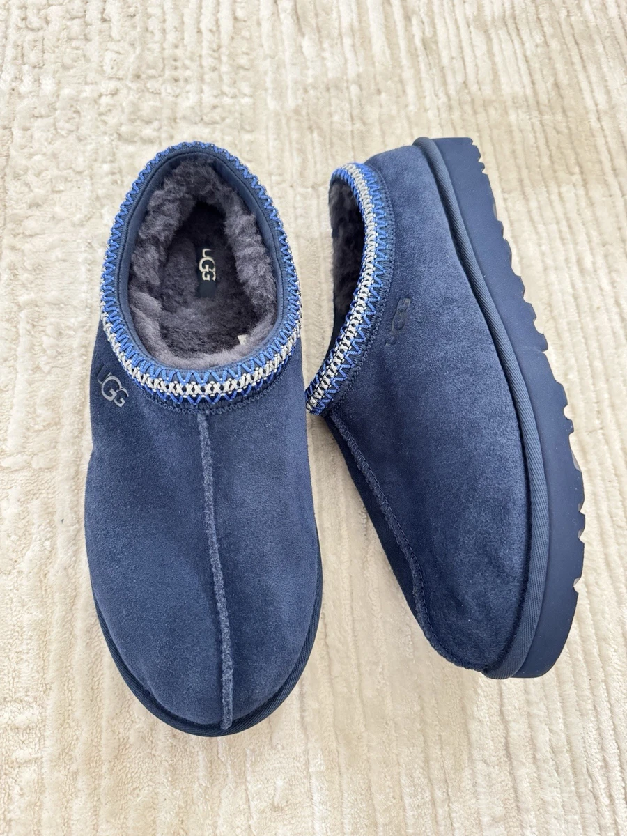 Ugg Slippers Mens 10 Alder Blue Suede Slip On Shoes UGG Blue Men main image 2