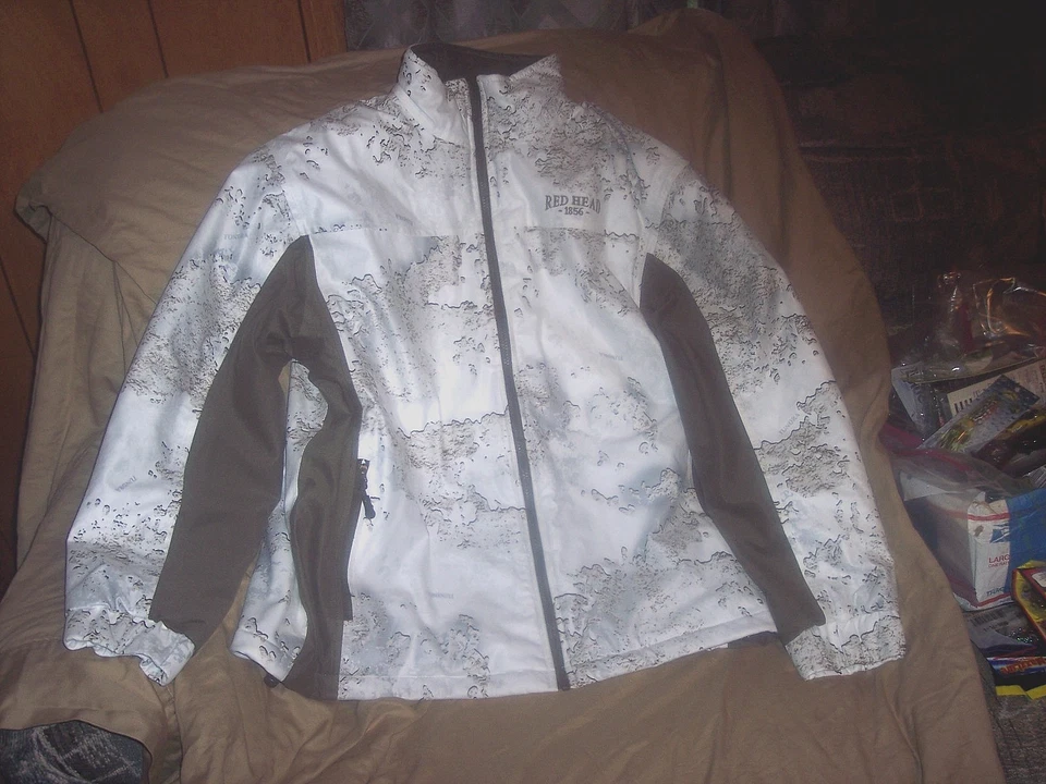 Snow Camo Jacket Liner Hunting Jacket Waterproof Windproof Jacket Coat Liner Lg - Image 3 of 4