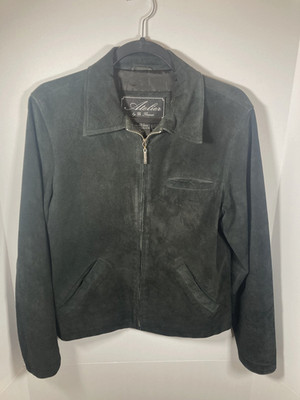 Atelier by B. Thomas Women s Leather Jacket Black Zip Front - Size Small