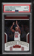 2018 Contenders Winning Tickets Dennis Rodman Michael Jordan #33 PSA 8 HOF r7o