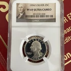 1994-S Silver Washington Quarter 25C - NGC PF69 UCAM - San Fransisco
