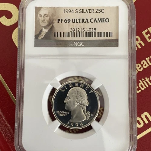 1994-S Silver Washington Quarter 25C - NGC PF69 UCAM - San Fransisco