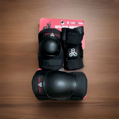 Triple Eight Saver Series Protective Pad Set Knee & Elbow Pads Black Size M