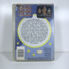 Hollywood Squares -- Nintendo NES Original Game & Rental Box w/ Instructions