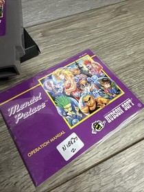 Nintendo NES Game Mendel Palace CIB Complete In Box Box Protector Manual