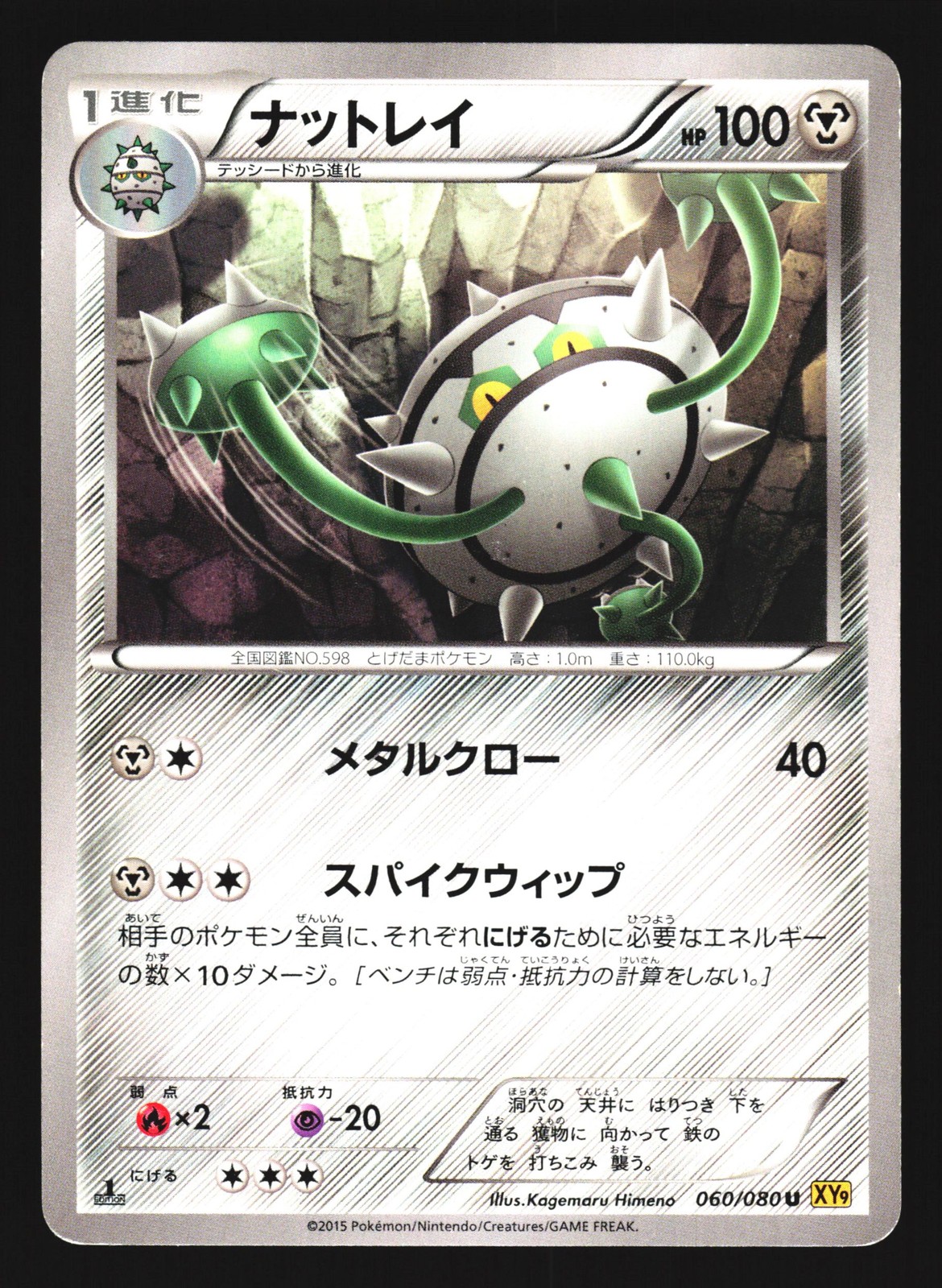 Ferrothorn 060/080 Uncommon Rage of the Broken Heavens Pokemon Japanese LP