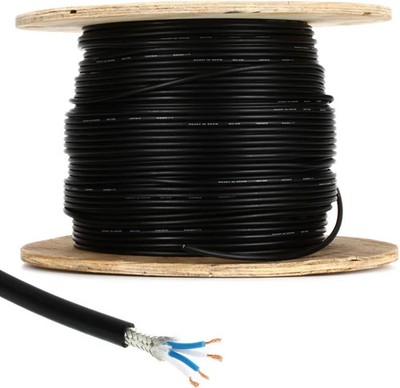 Canare L-4E6S Star Quad Bulk Microphone Cable - Black 1000 Foot