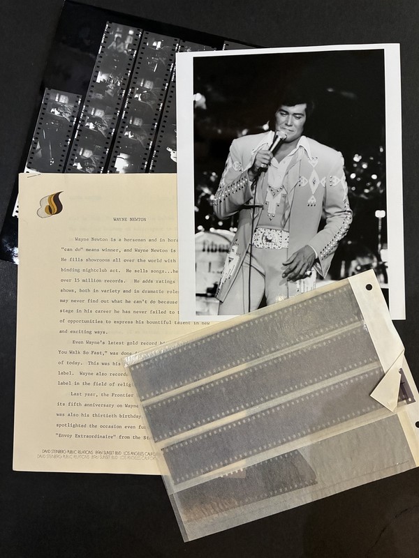 Wayne Newton Collection Vintage Original Photos Negatives Press Publicity 1970's