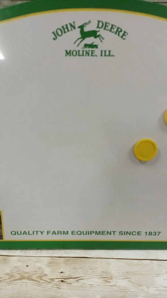 Vintage John Deere Dry Erase Memo Board Message Magnetic  - Image 3 of 4