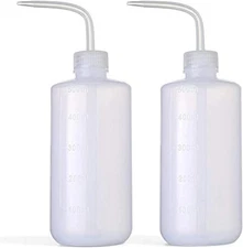 2Pcs 250ml Squeeze Bottles - Lab Wash, Tattoo Cleaning, Plant Watering Tool