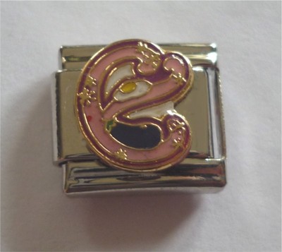9mm Italian Charms Letter Alphabet  Letters E For Egg