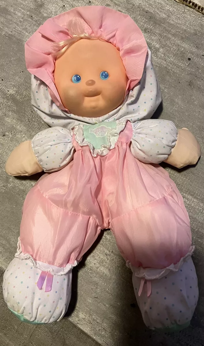 Vintage Fisher Price Puffalump Kids Baby Doll Pink Blue 70s