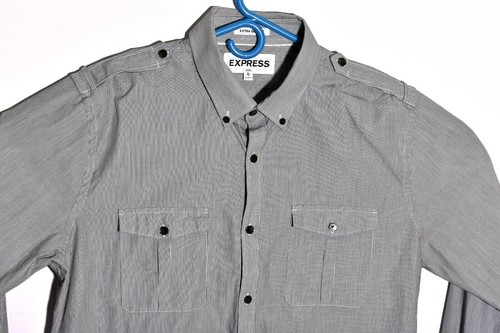 Express Mens Dress Shirt Sz XL 17.5 