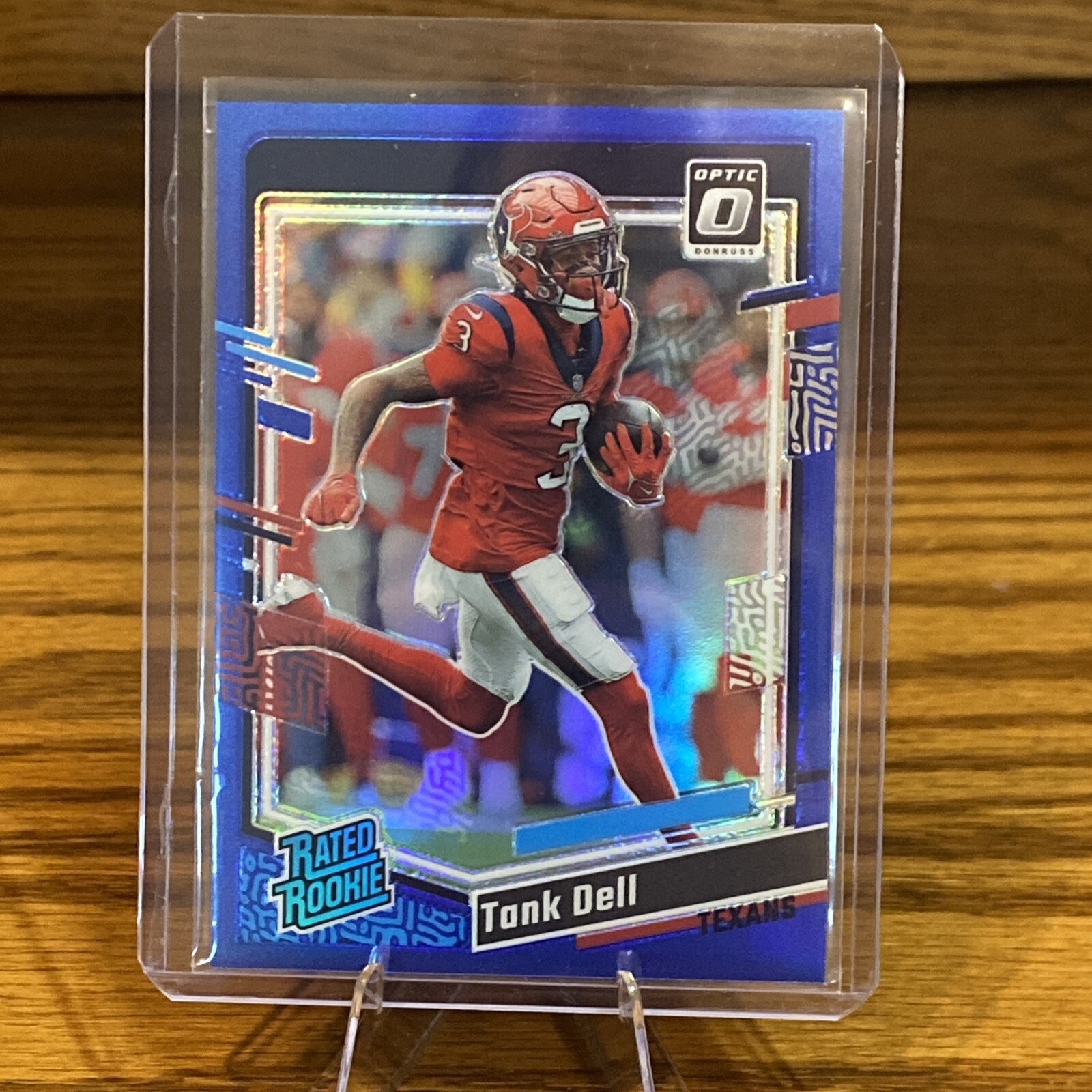 2023 Panini Donruss Optic TANK DELL Rookie Blue Prizm /199 Texans RC #245