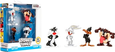 Jada MetalFigs 2,5'' Looney Tunes Figuren - Bugs - Daffy - Taz & Sylvester 35367