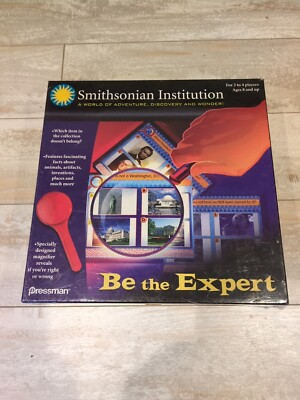 2008 Smithsonian Instituion Be The Expert Pressman Board Game