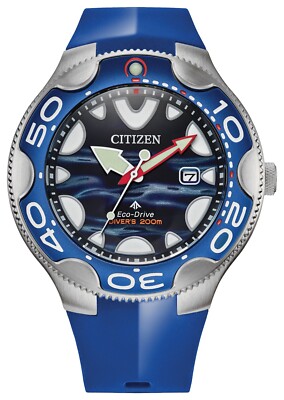 Citizen Men's Promaster Sea Dive Eco-Drive Blue Orca Date Watch