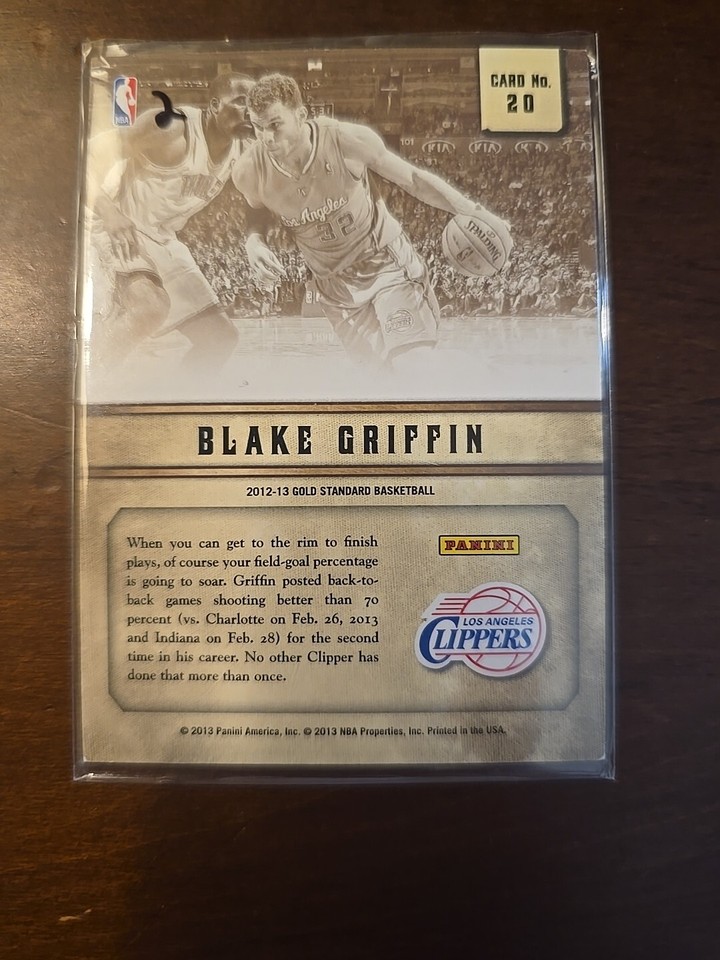 201213 Panini Gold Standard Gold Standard Insert Card 20 Blake