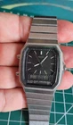 Vintage (1988) RARE Seiko H601-507A Silver Wave ANA-DIGI Watch Japan A *Working*