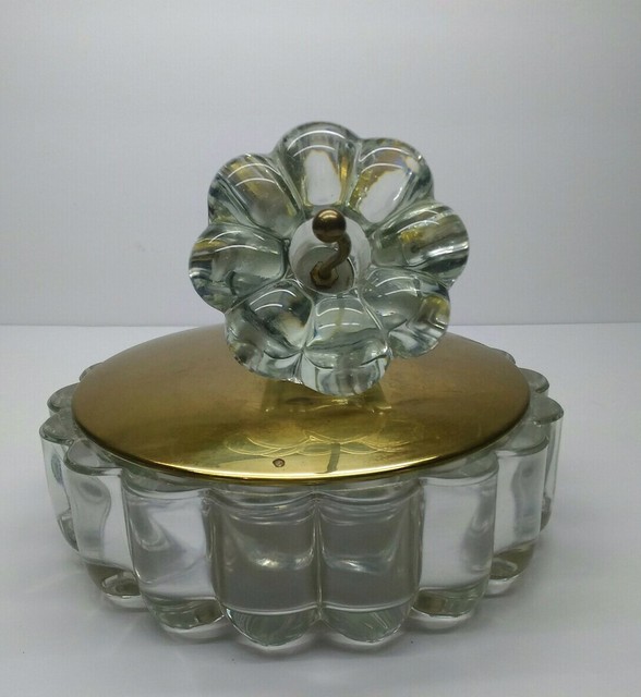Heisey Orchid Elegant Glass Candy Dish With Lid 6" Tall 6" eBay
