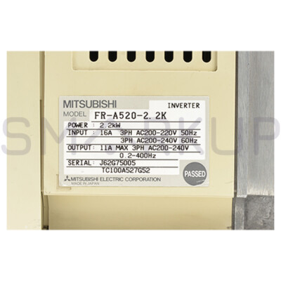 Used & Tested MITSUBISHI FR-A520-2.2K Inverter