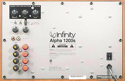 infinity alpha 1200s subwoofer