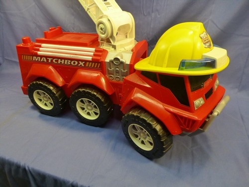 Giant Matchbox Hero Hauler Steer-N-Store Fire Truck Large Push Walk Behind Toy - Picture 13 of 17