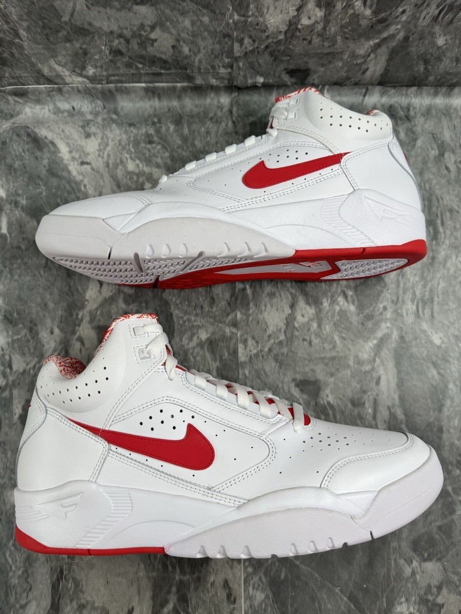 Brand New Nike Air Flight Lite Mid White Red Pippen DJ2518-101 Men