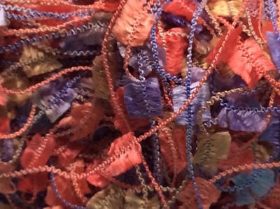 Red Tan Lilac Butterfly Yarn Dark Horse Nubs #63 Flag 20 Gram 71 Yards