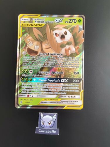 Carte Pokémon Brindibou & Noadkoko d'Alola GX 1/236 SL11 Harmonie des Esprits - Photo 1/1