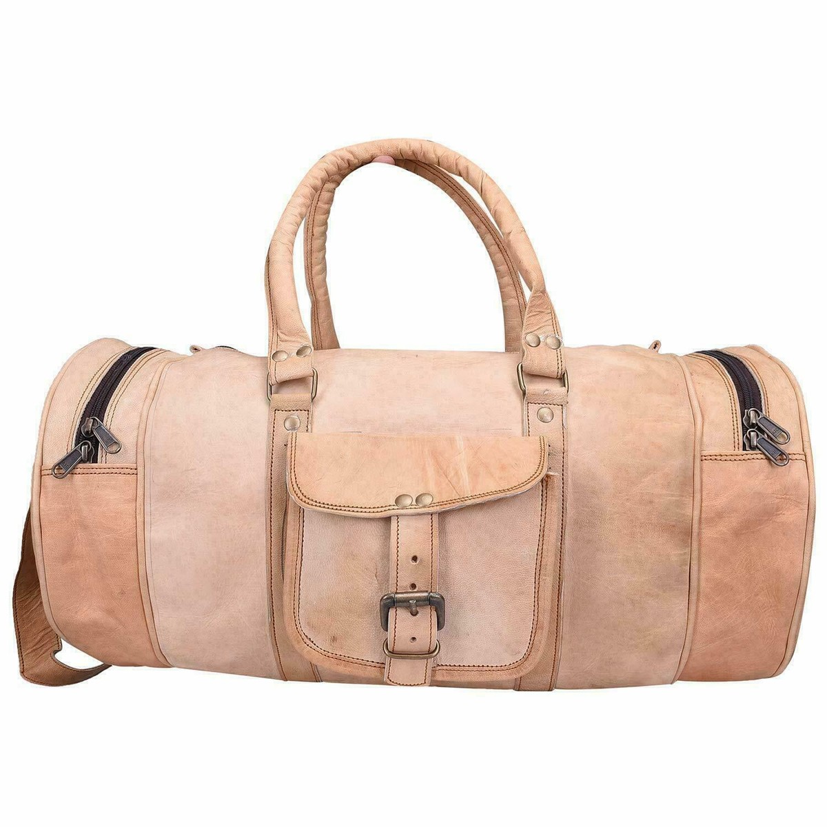 Herren Wochenende ReisetascGym Damen Handgefertigte Vintage Leder