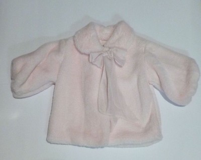 NINNAOH Babyfell rosa Schleife mit Hals MADE IN ITALY 3 Monate - 6 Monate