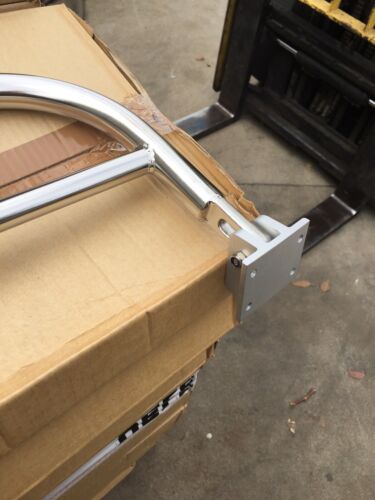 Folding Safety Rail Boat Bed Medical Workshop Caravan 930 Long 250 Mm High S/S - Picture 8 of 10