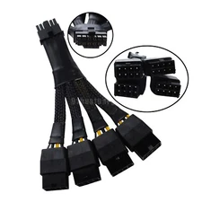 12VHPWR Mini 12+4Pin PCIE 5.0 to 4x8Pin Power Adapte Cable for RTX4090 RTX4080