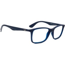 Ray-Ban Eyeglasses RB 7047 5450 Matte Blue Rectangular Frame 56 17 145