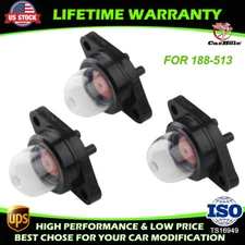 3PACK 188-513 Primer Bulb for Poulan Chainsaw 1950 1975 2050 2150 2375 530047213