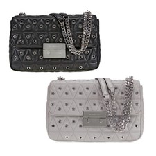 Michael Kors Sloan Large Studded Shoulder Bag- Choose color