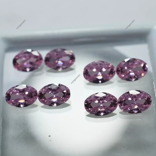 12 Pis Natural Pink Sapphire CERTIFIED Oval Shape Loose Gemstone 7x5 MM Lot - Picture 4 of 6