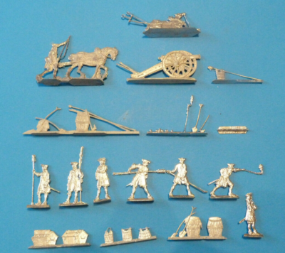 20 Soldats Zinnfiguren – Guerre De Sept Ans – Grenadiers Autrichiens – Étain 30 Mm
