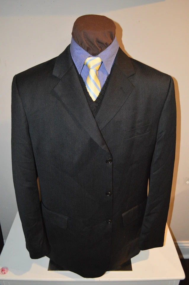 Jones Нью-Йорк мужской 2 btn темно угольно-серый шерсти sport пальто куртка blazer z 48L - Изображение 2 из 4