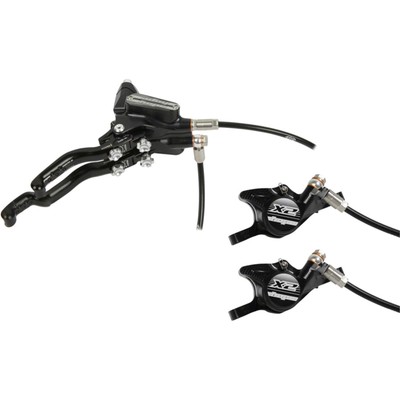 Tech 3 X2 Duo Disc Brake and Lever - Left Hand - Front and Rear - Black T3X2DNL