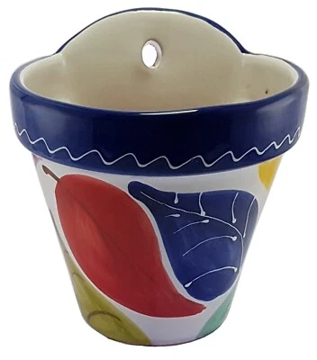 CERAMICA PADILLA Spanish Terracotta Wall Planter 21 cm X 18 cm Spanish Handmade Ceramic Pottery