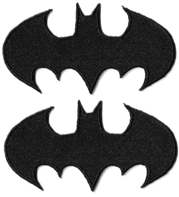 Batman Black Logo Patch [Lot of 2] Symbol Emblem DC Comics Patches Bat  Signal | eBay