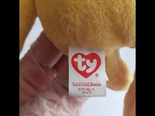 TY Beanie Babies Solid Gold Beanie